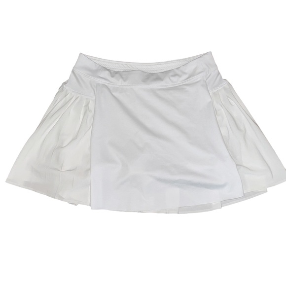 Athleta Advantage White Pleated Tennis Athletic Mini Skort Skirt - M - Picture 4 of 14